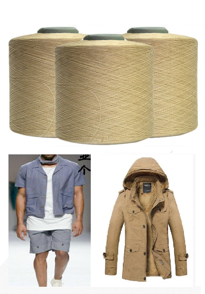 【纤丝纺】纱线厂家直供 仿棉丝再生仿棉 应用于夹克风衣衬衫裤料针织户外运动面料